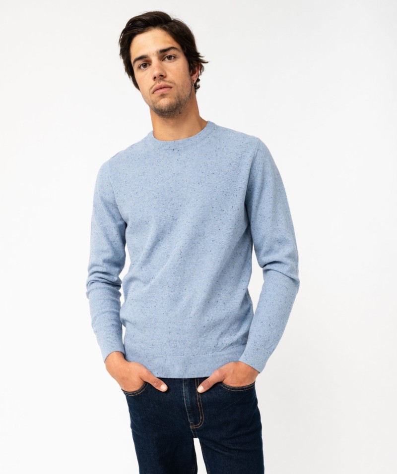 Pull en maille fine mouchetée homme[MISSING]